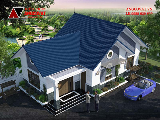 trang trí nóc nhà mái thái tân cổ điển hiện đại