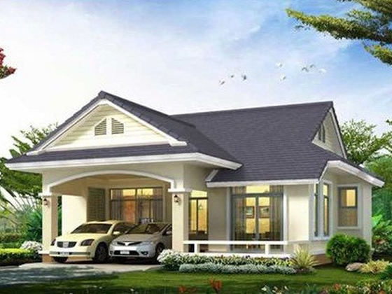 Kết cấu mái của mẫu nhà 2 tầng rưỡi mái thái