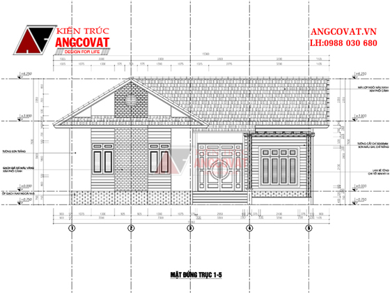 Bản vẽ nhà cấp 4 100m2 5