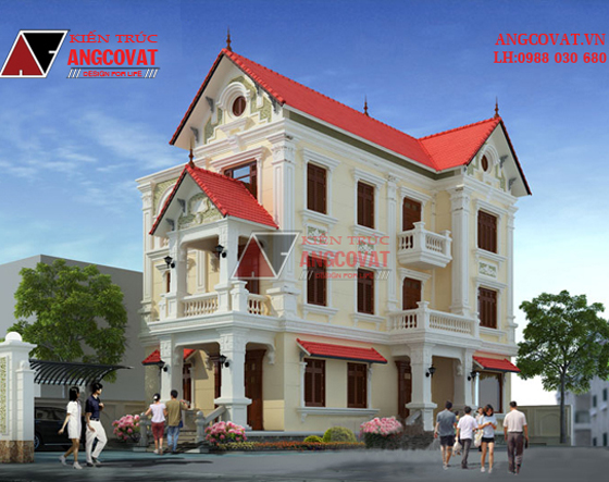 Những đặc điểm dễ nhận biết của thiết kế biệt thự kiểu Pháp