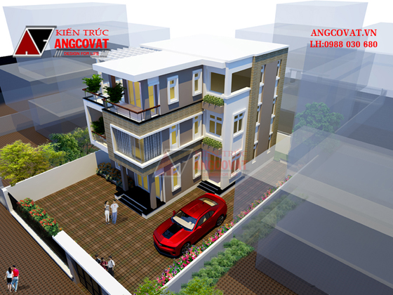 Mẫu thiết kế biệt thự 10x12m 3 tầng hiện đại