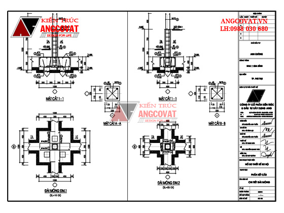 Cách phân biệt các loại móng nhà trong bản vẽ thiết kế