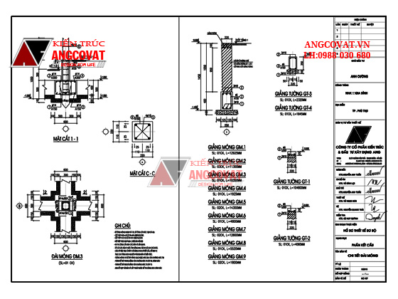 Cách phân biệt các loại móng nhà trong bản vẽ thiết kế