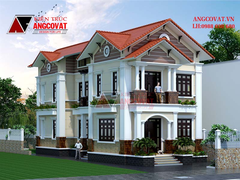 Tuyển tập những thiết kế nhà 2 tầng mái thái đẹp năm 2016 - Mẫu số 2