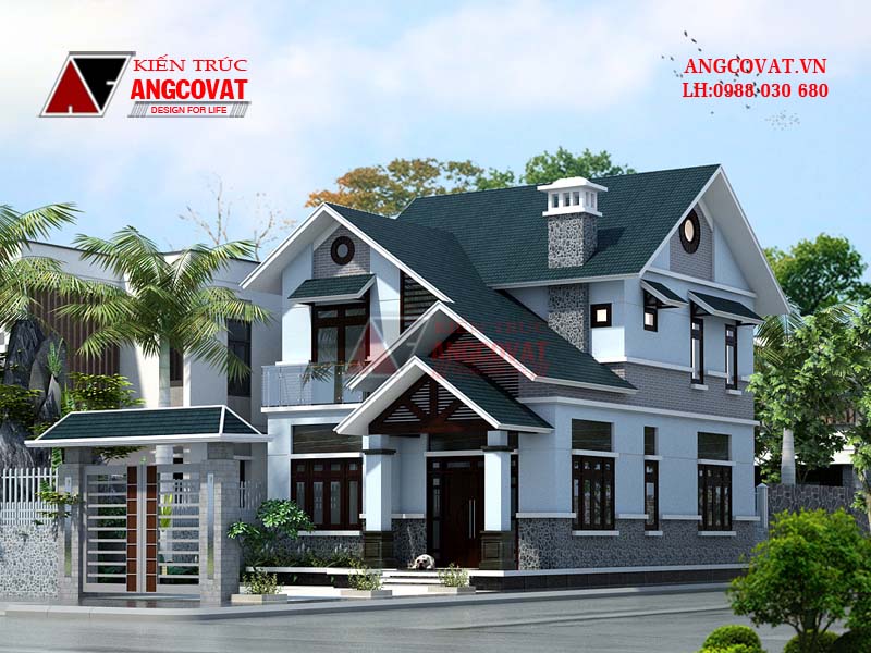 Tuyển tập những thiết kế nhà 2 tầng mái thái đẹp năm 2016 - Mẫu số 4