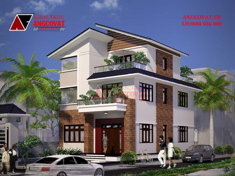 Thiết kế biệt thự 2 tầng đẹp diện tích nhỏ - Mẫu số 4