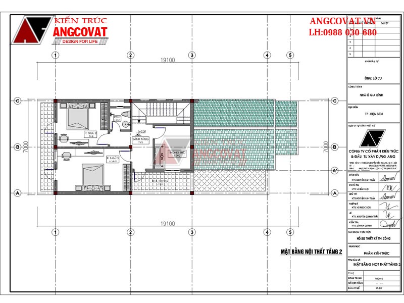 Thiết kế nhà 1 tầng có gác lửng đẹp - mẫu số 2