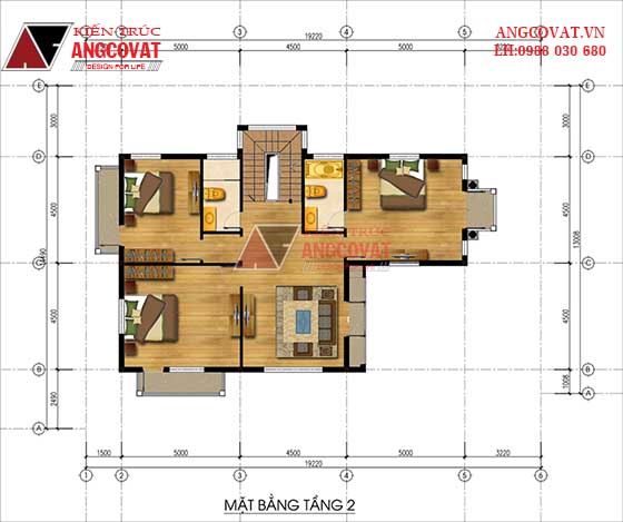 Mẫu biệt thự mặt tiền 10m 2 tầng phong cách cổ điển ở Bắc Giang