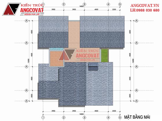 Bản vẽ biệt thự 10x12m 2 tầng 3 phòng ngủ mái thái đẹp BT48415