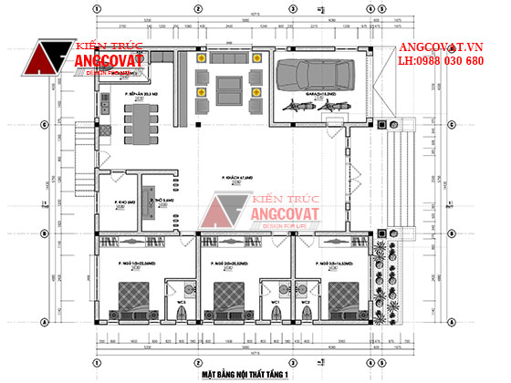 nhà cấp 4 3 phòng ngủ 1 phòng thờ (3)