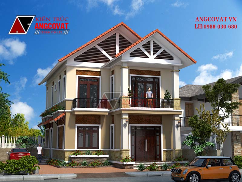 Thiết kế biệt thự 2 tầng đẹp diện tích nhỏ - Mẫu số 5