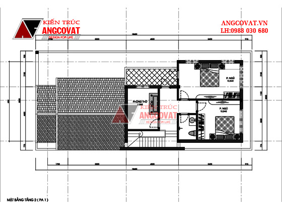 Mẫu thiết kế nhà 1 tầng 1 lửng diện tích 100m2 mặt tiền 7m mái thái 3 phòng ngủ đẹp