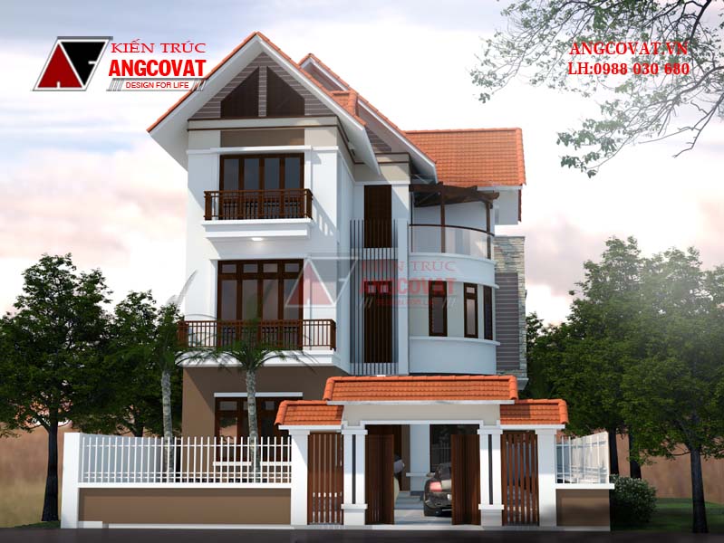 Thiết kế biệt thự 3 tầng đẹp diện tích nhỏ - Mẫu số 6