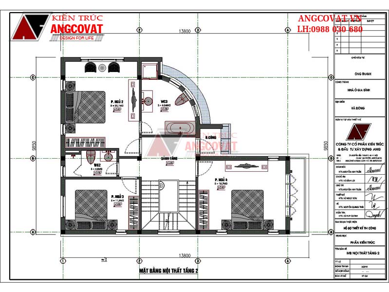 Thiết kế biệt thự 3 tầng đẹp diện tích nhỏ - Mẫu số 6