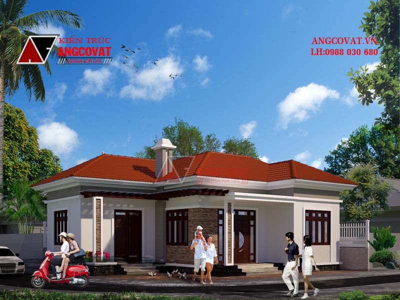 Xây nhà 1 tầng 600 triệu mang phong cách hiện đại đẹp
